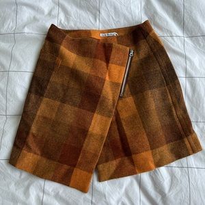 Acne Studios plaid wool skirt - size 38 M